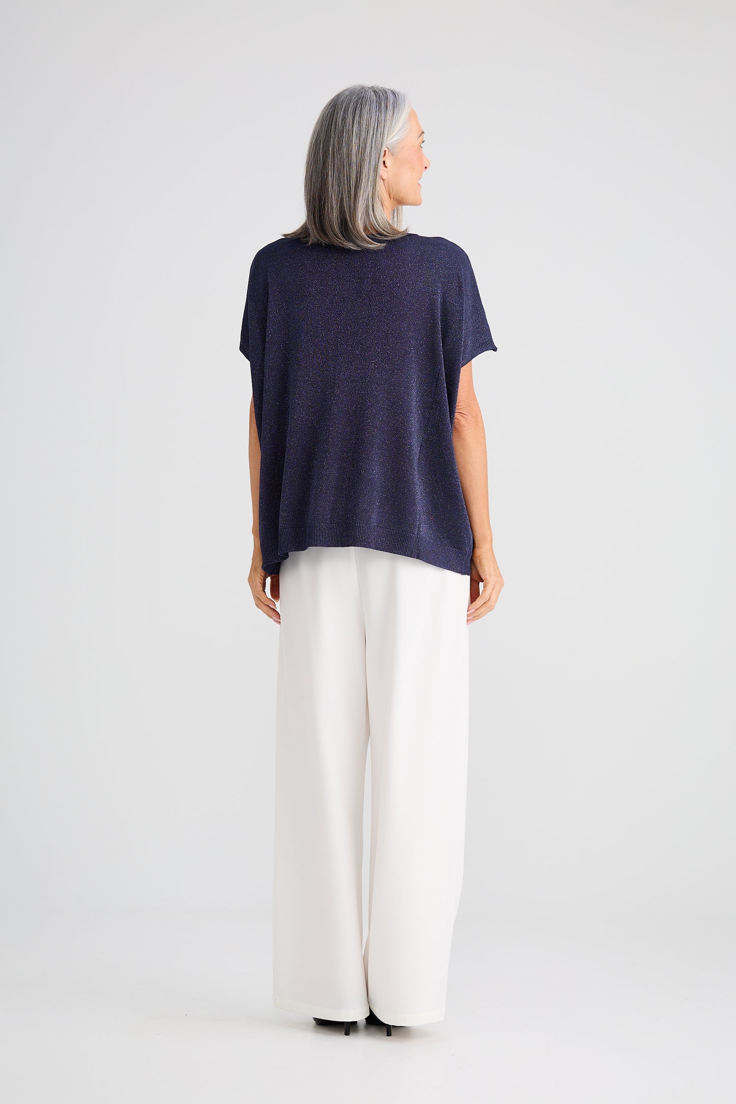 Radiance Knit Top - Navy