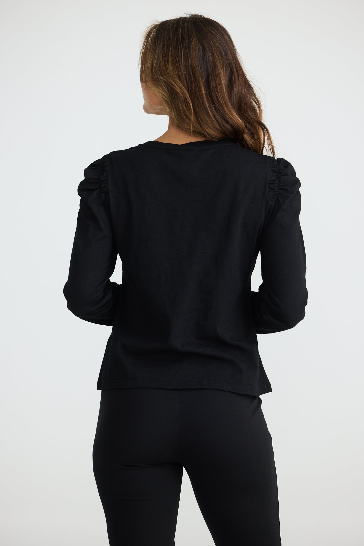 Felicity Long Sleeve Top - Black