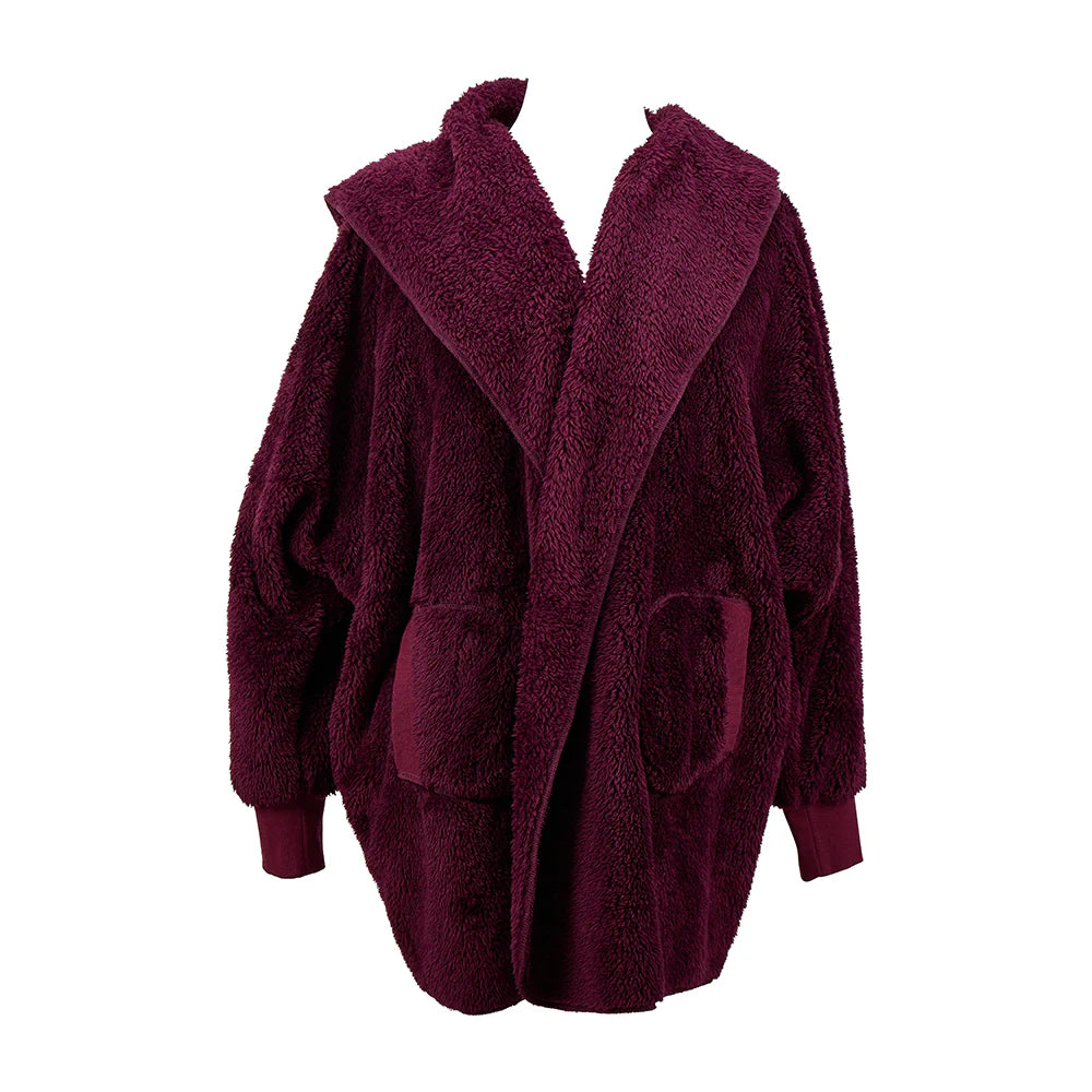 Cosy Luxe Cardi Robe - Mulberry