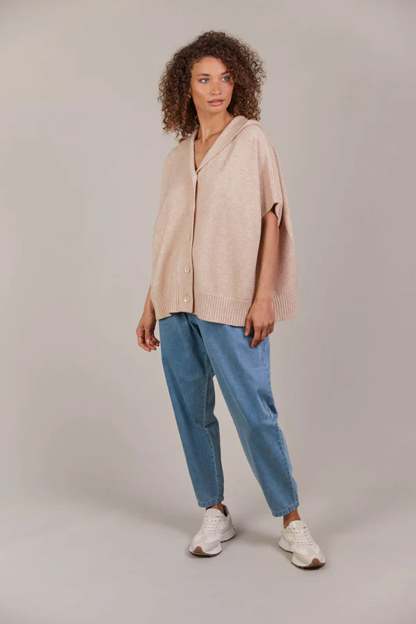 Estel Hood Knit - Oat
