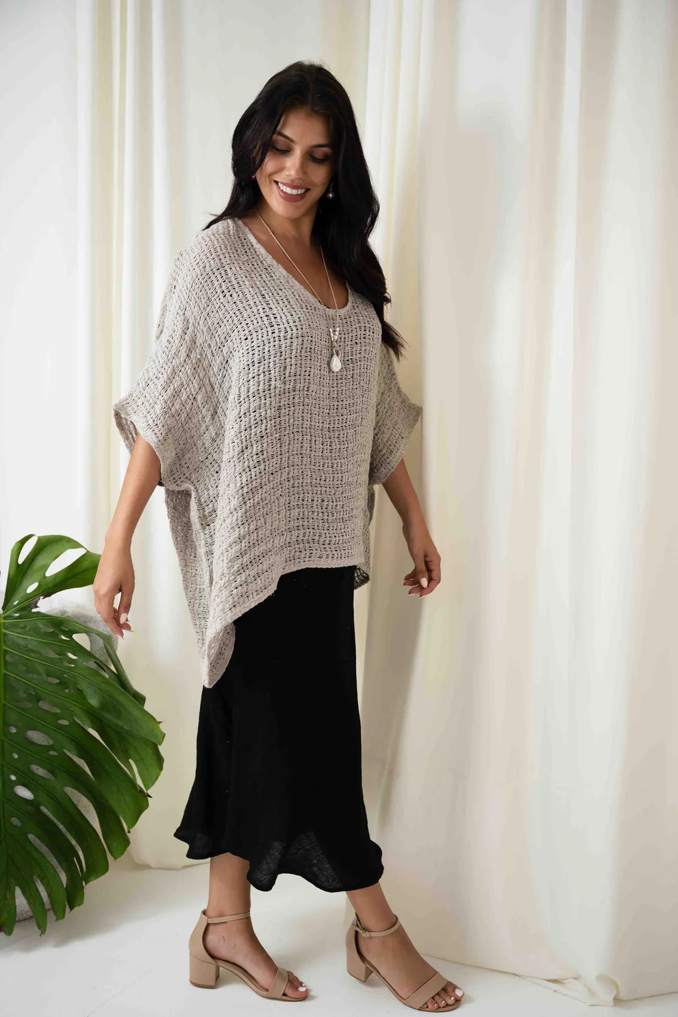 Carlos Oversized Top - Natural