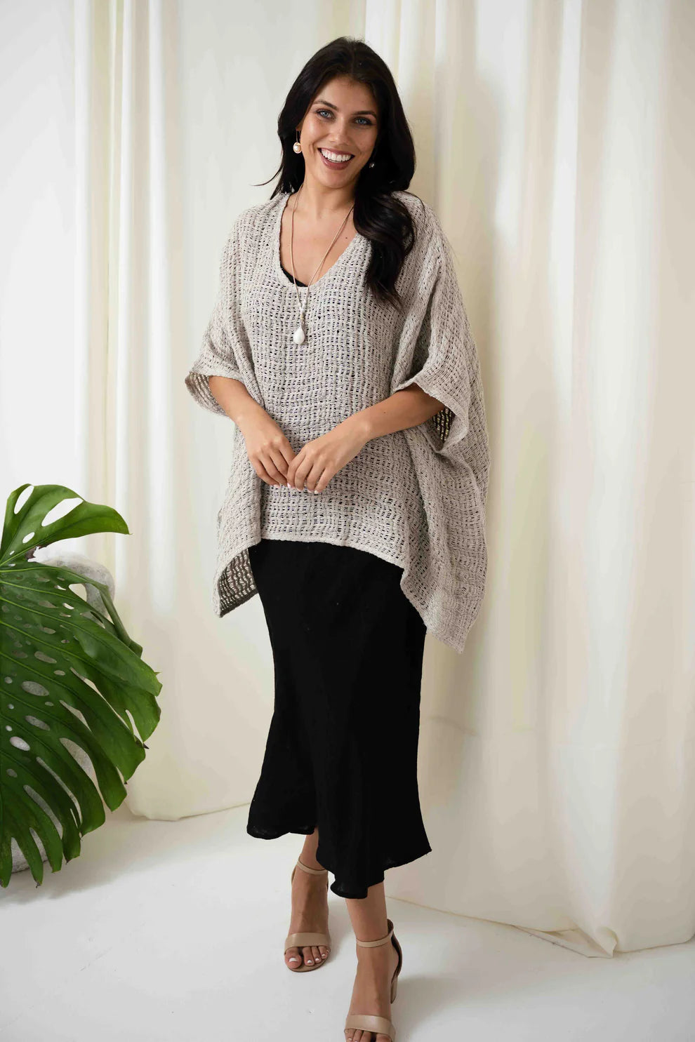 Carlos Oversized Top - Natural