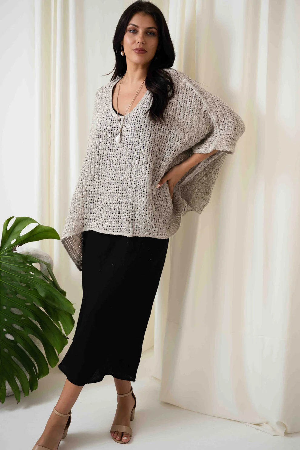 Carlos Oversized Top - Natural