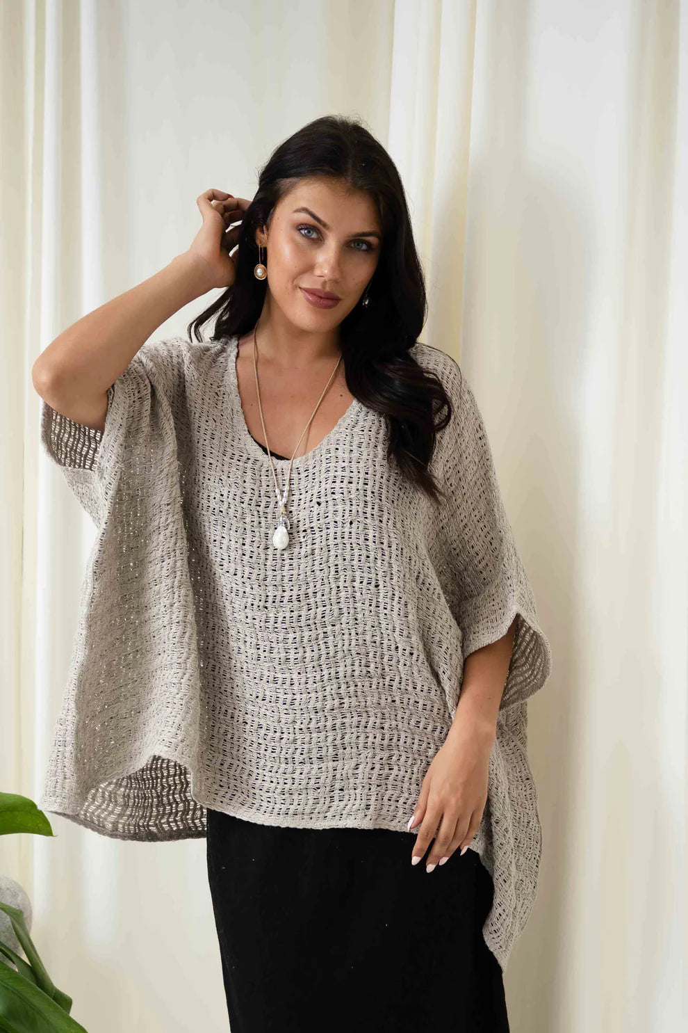 Carlos Oversized Top - Natural