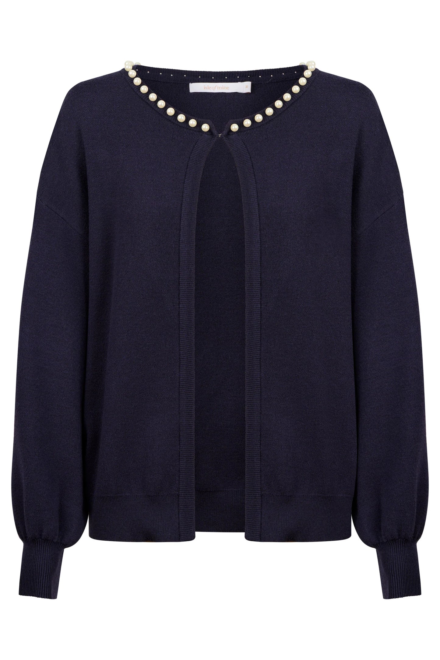 Nell Pearl Cardigan - Navy