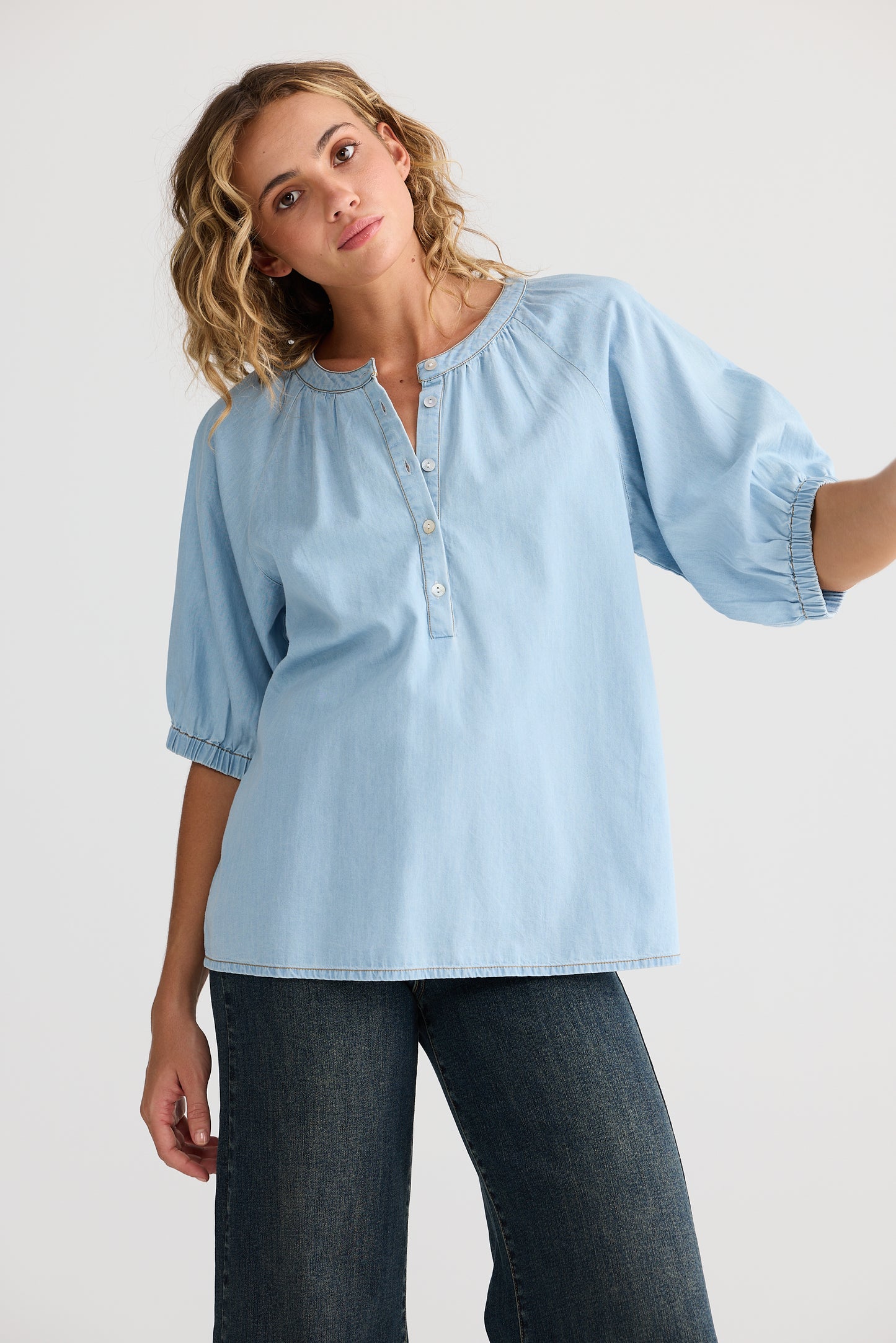 Rodeo Top - Light Denim