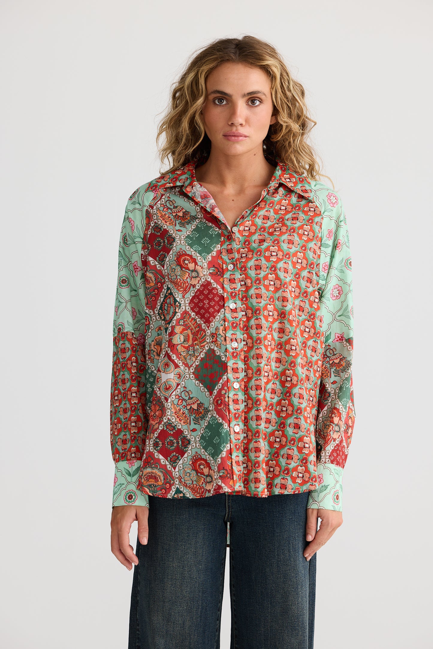 Firelight Shirt - Flora Mosaic