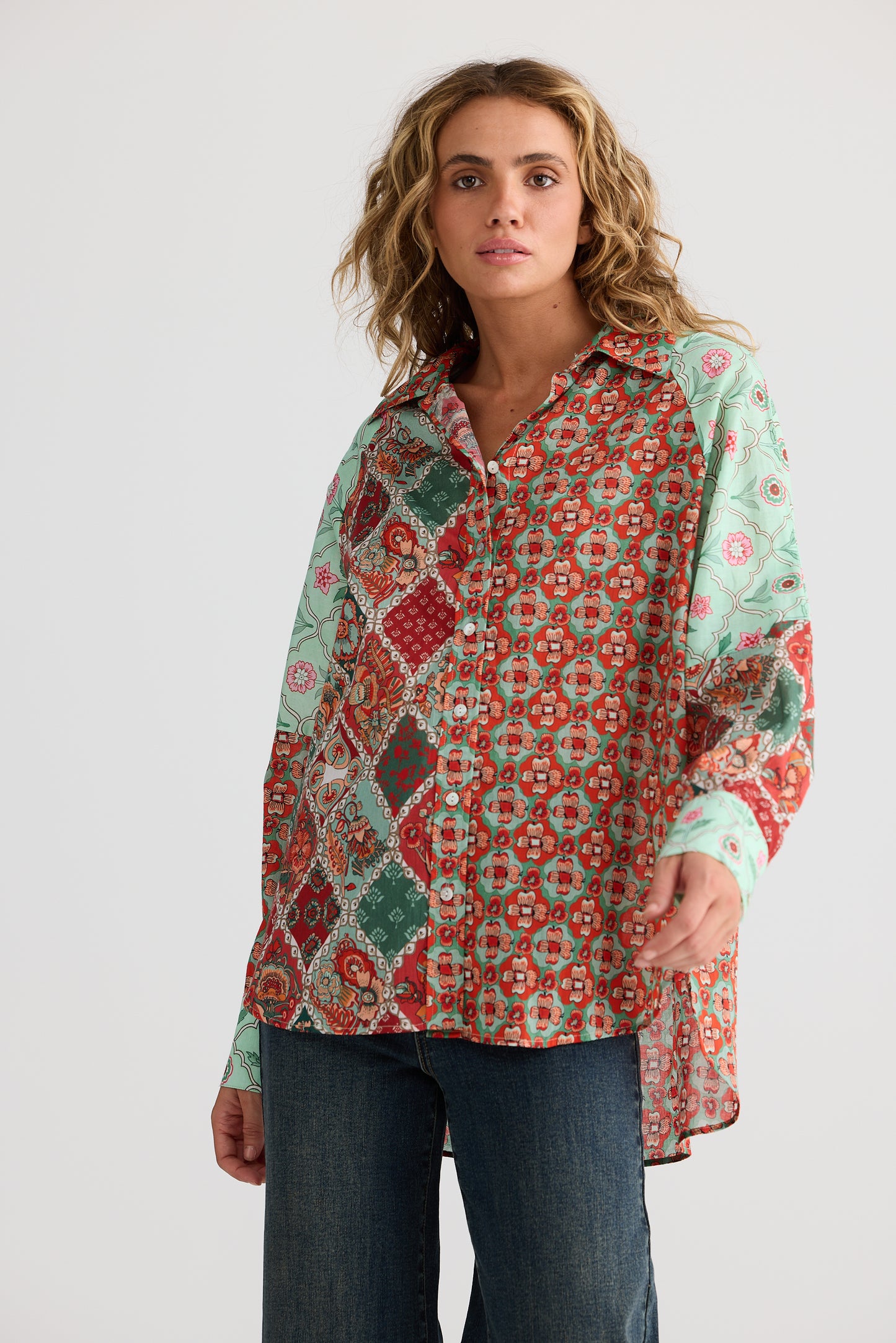 Firelight Shirt - Flora Mosaic