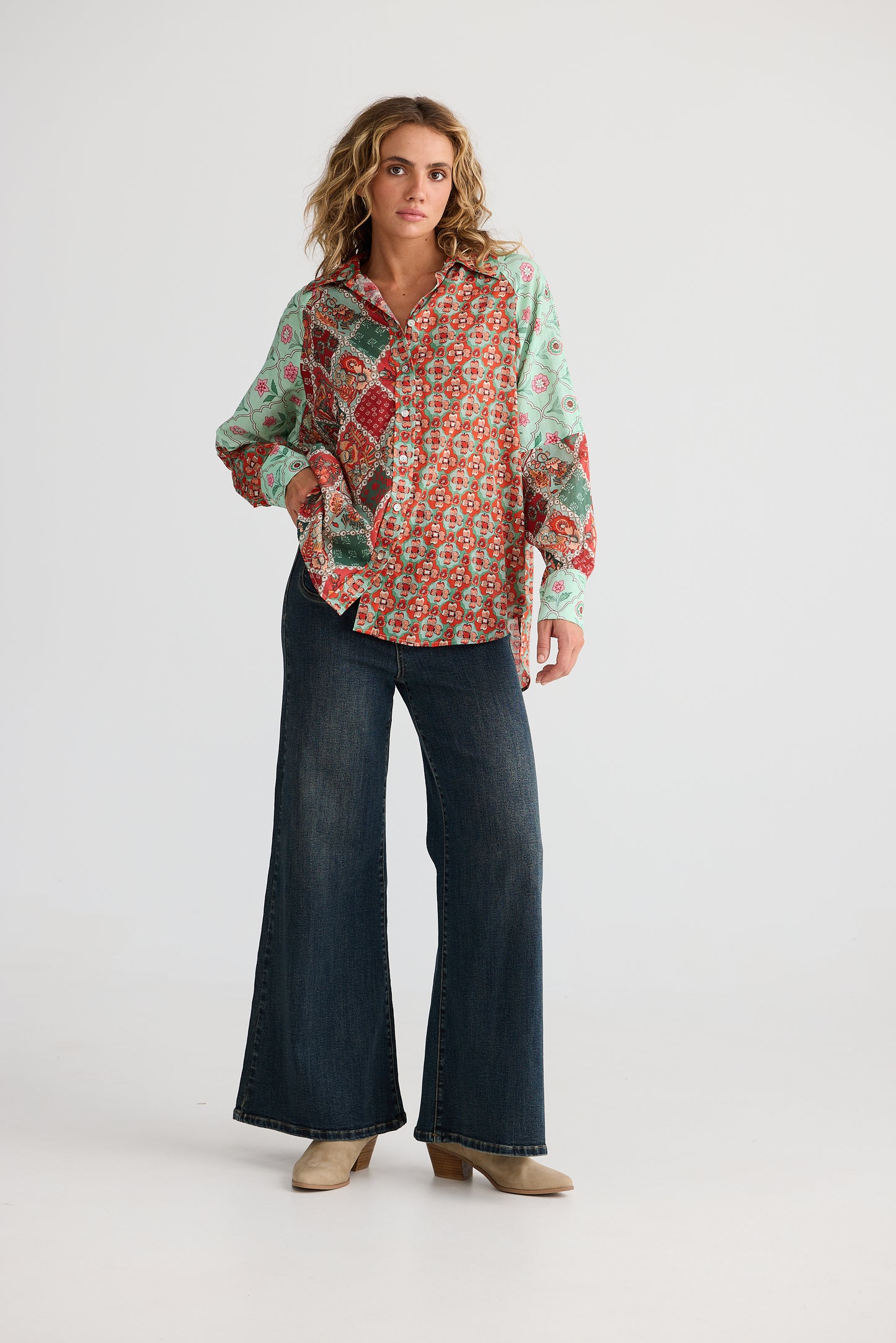 Firelight Shirt - Flora Mosaic