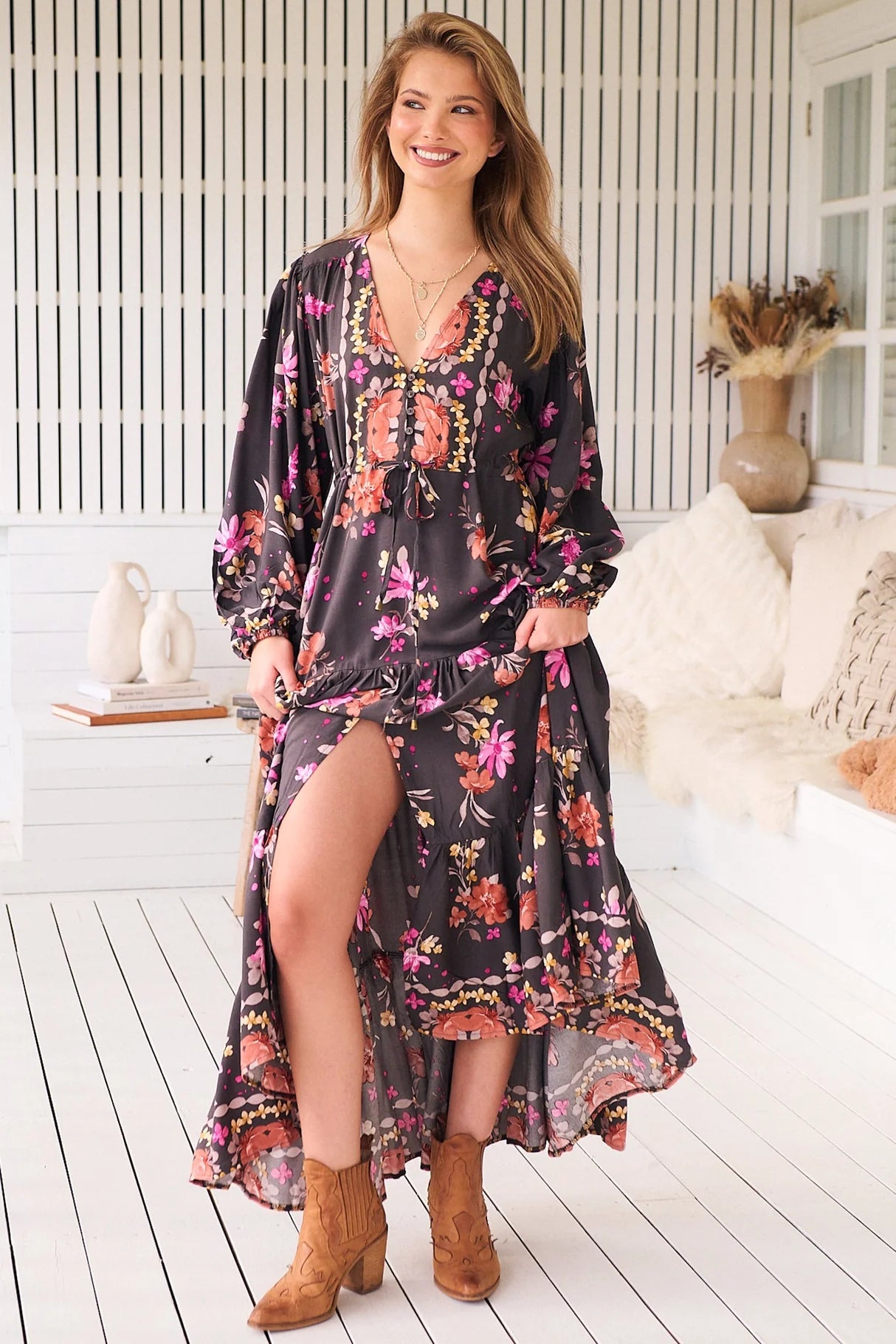 Teresa Maxi Dress - Monarch Bloom