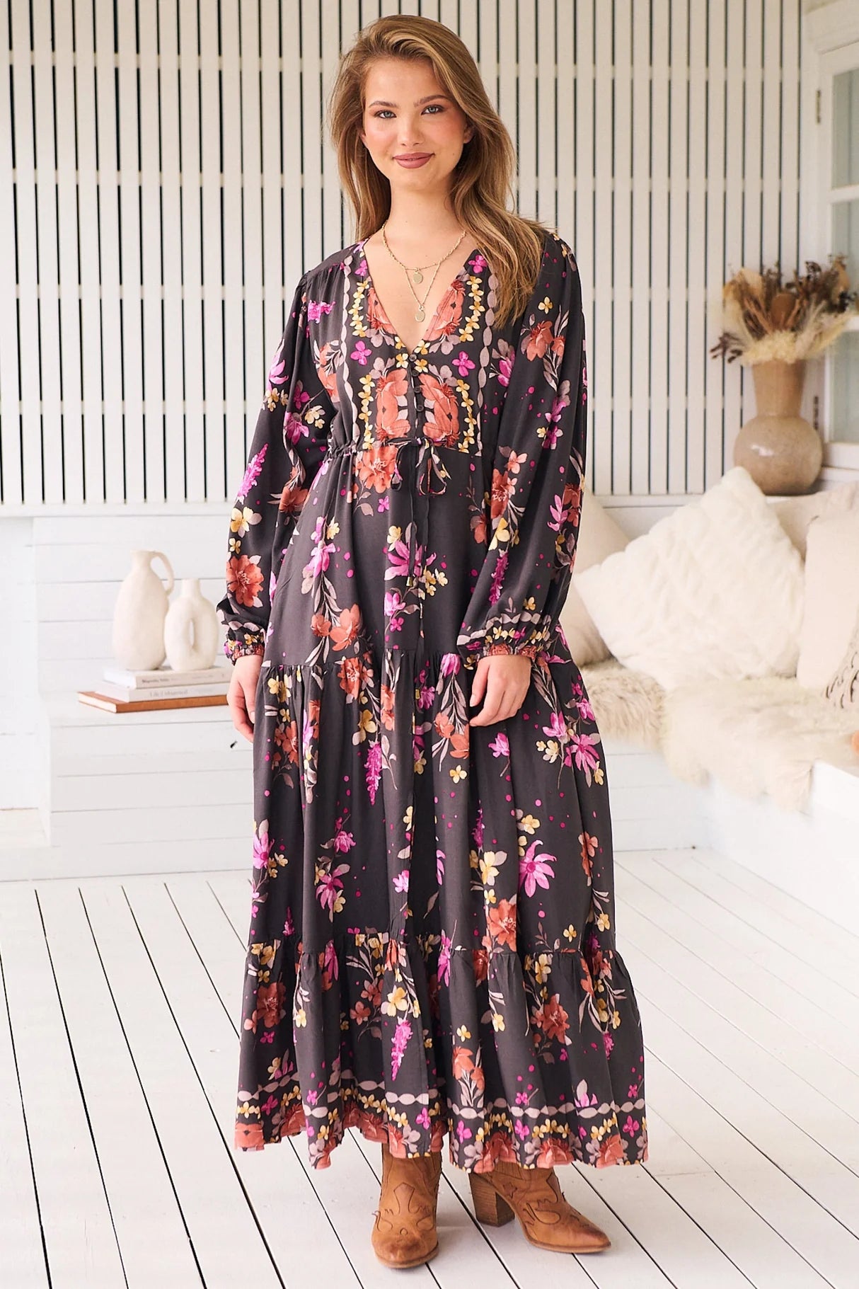 Teresa Maxi Dress - Monarch Bloom