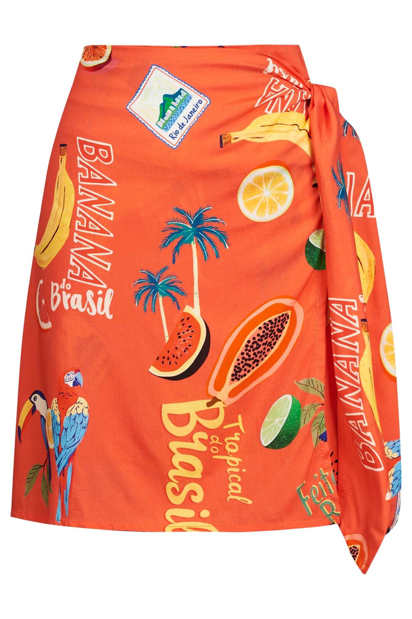 Cabana Mini Skirt - Brasil Coral