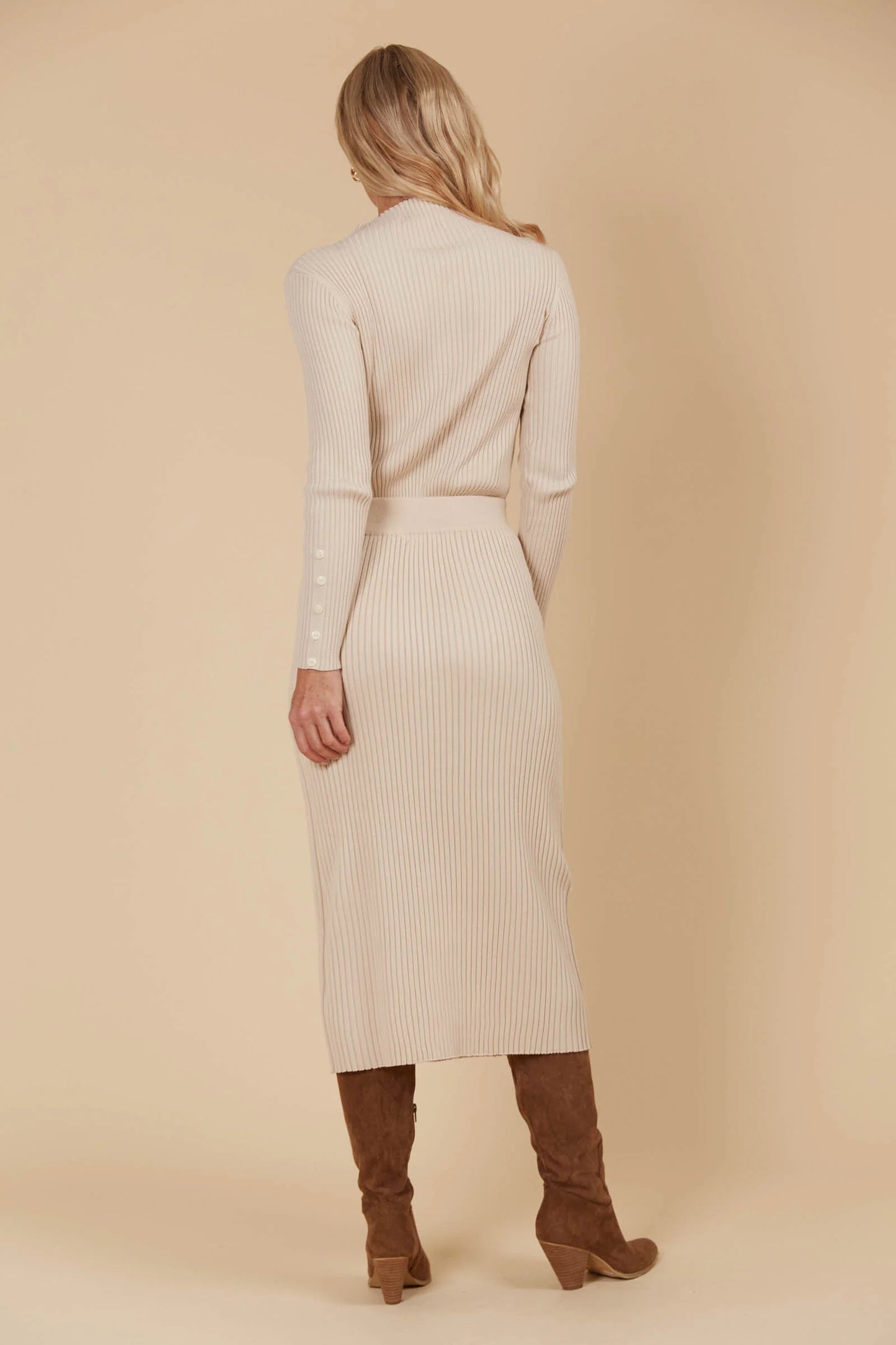 Juno Knit Skirt - Canvas