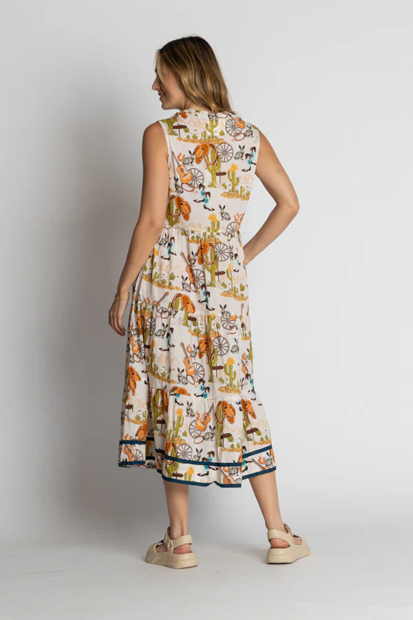 Prairie Sleeveless Midi - White