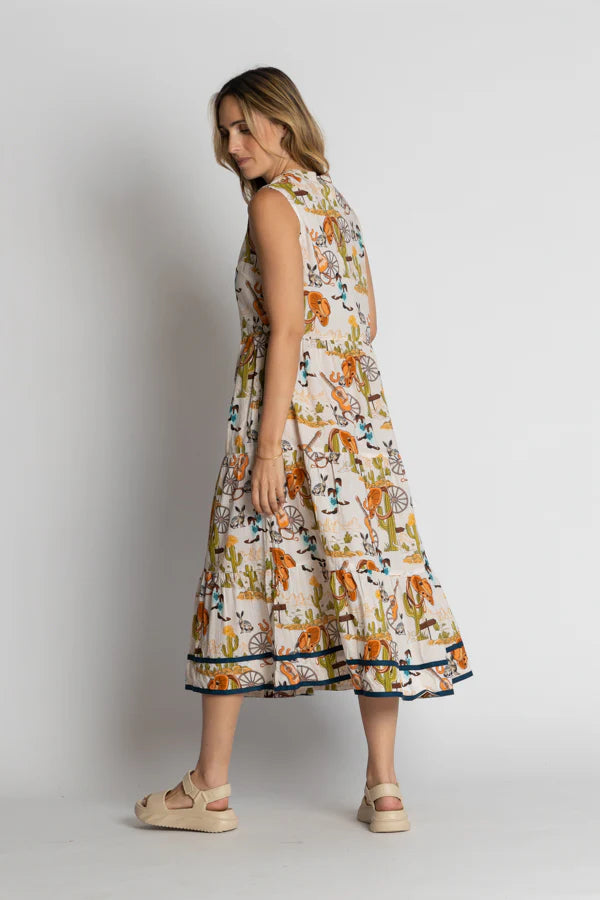 Prairie Sleeveless Midi - White