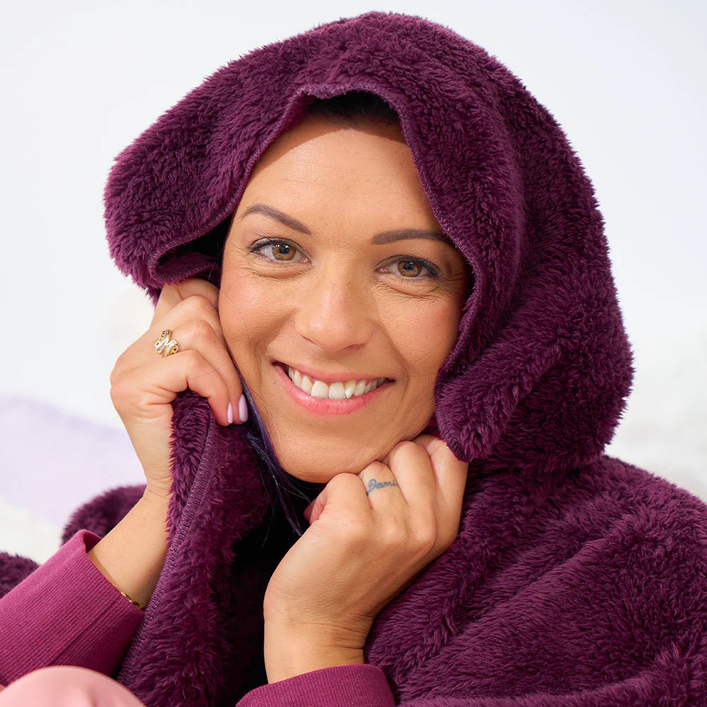 Cosy Luxe Cardi Robe - Mulberry