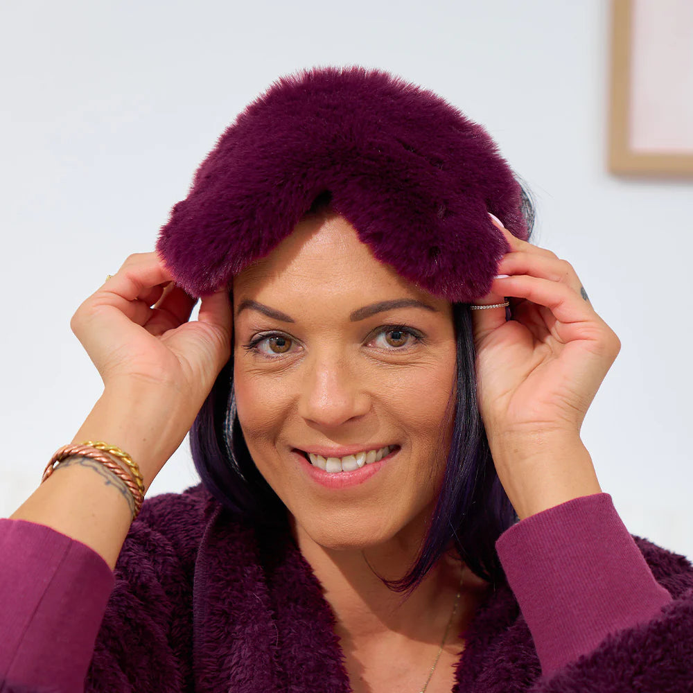 Cosy Luxe Eye Mask - Mulberry