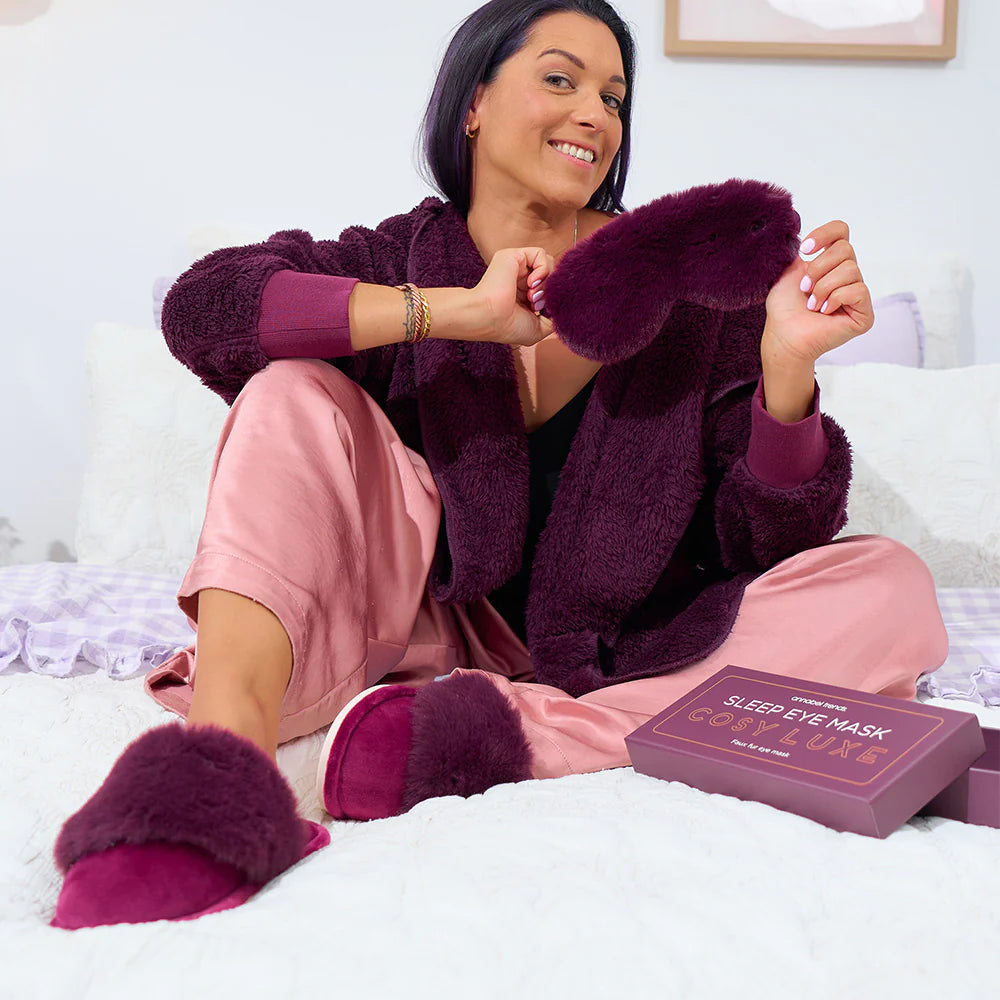 Cosy Luxe Eye Mask - Mulberry