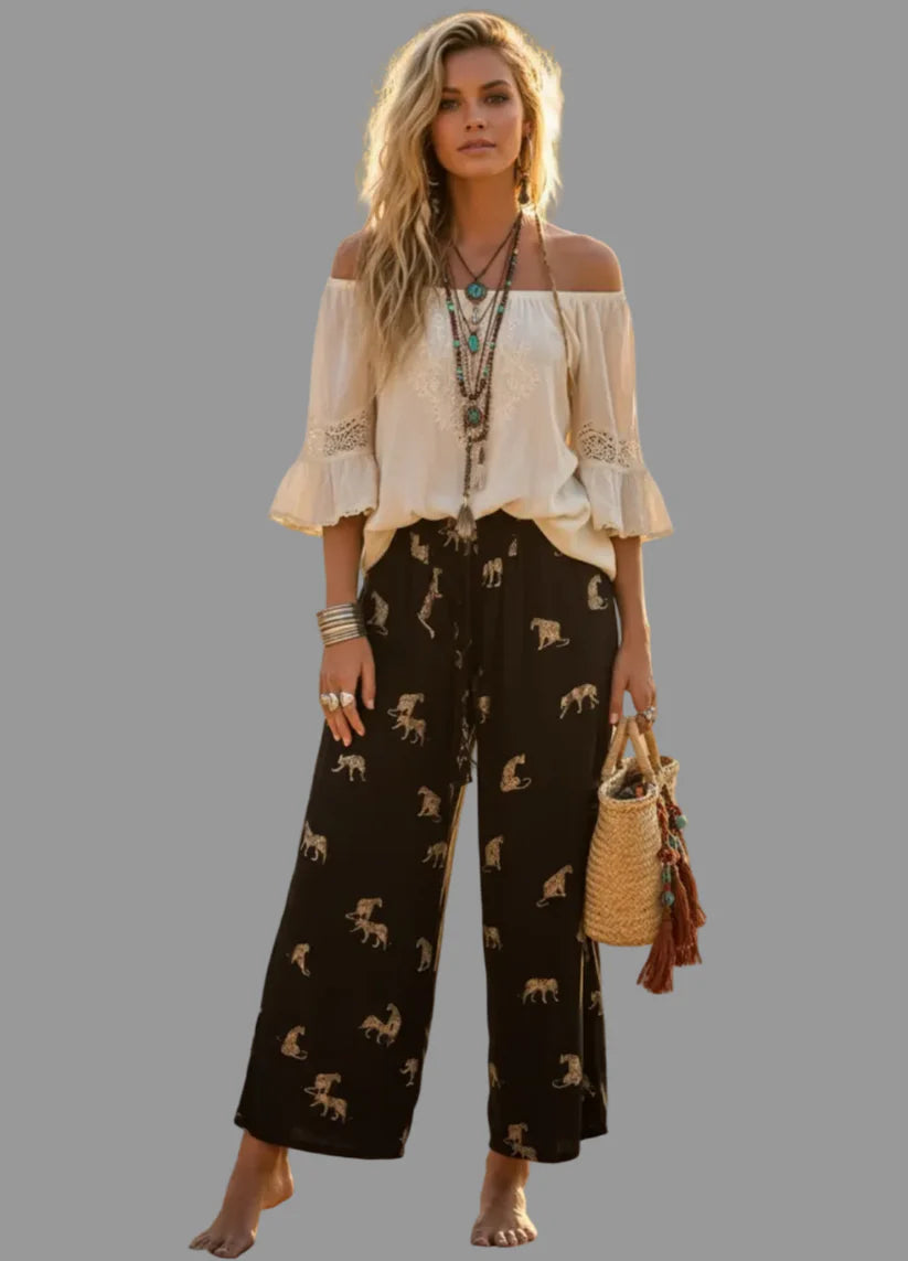 Jaguar Wide Leg Pants