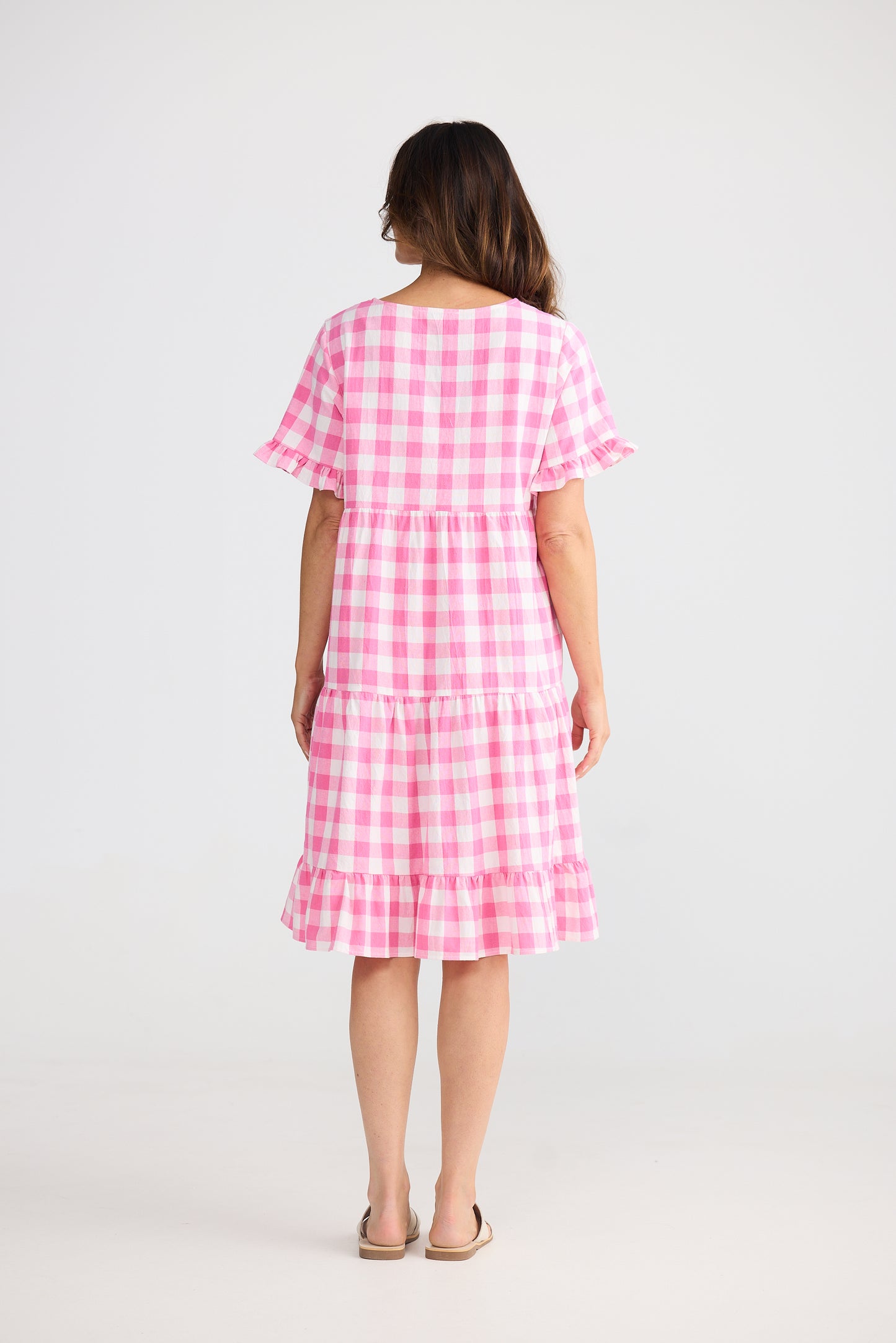 Clementine Dress - Pink Gingham