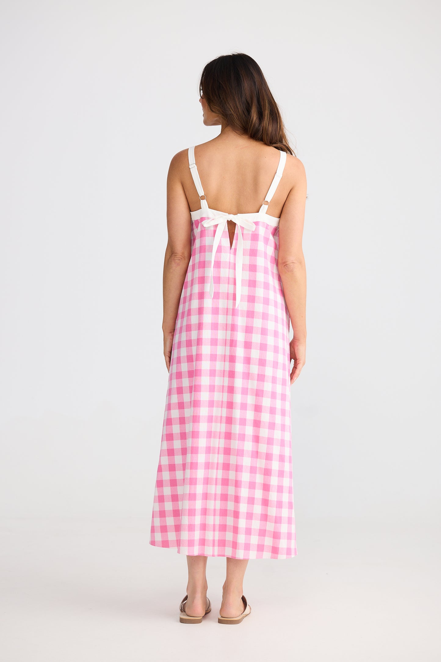 Erica Dress- Pink Gingham
