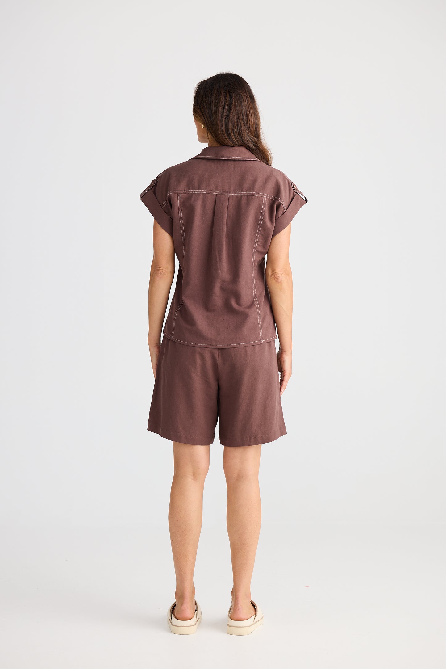 Portia Shirt - Chocolate
