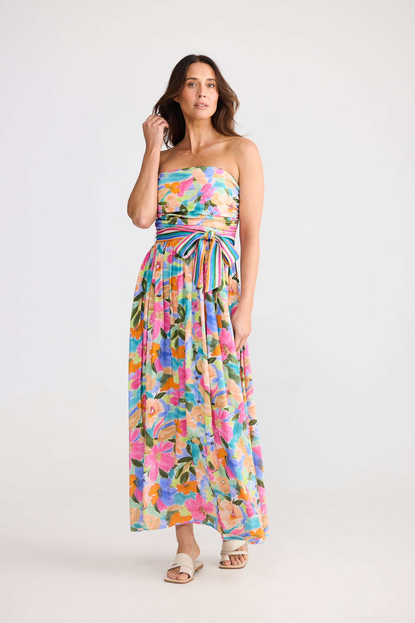 Avalon Dress- Electric Bloom
