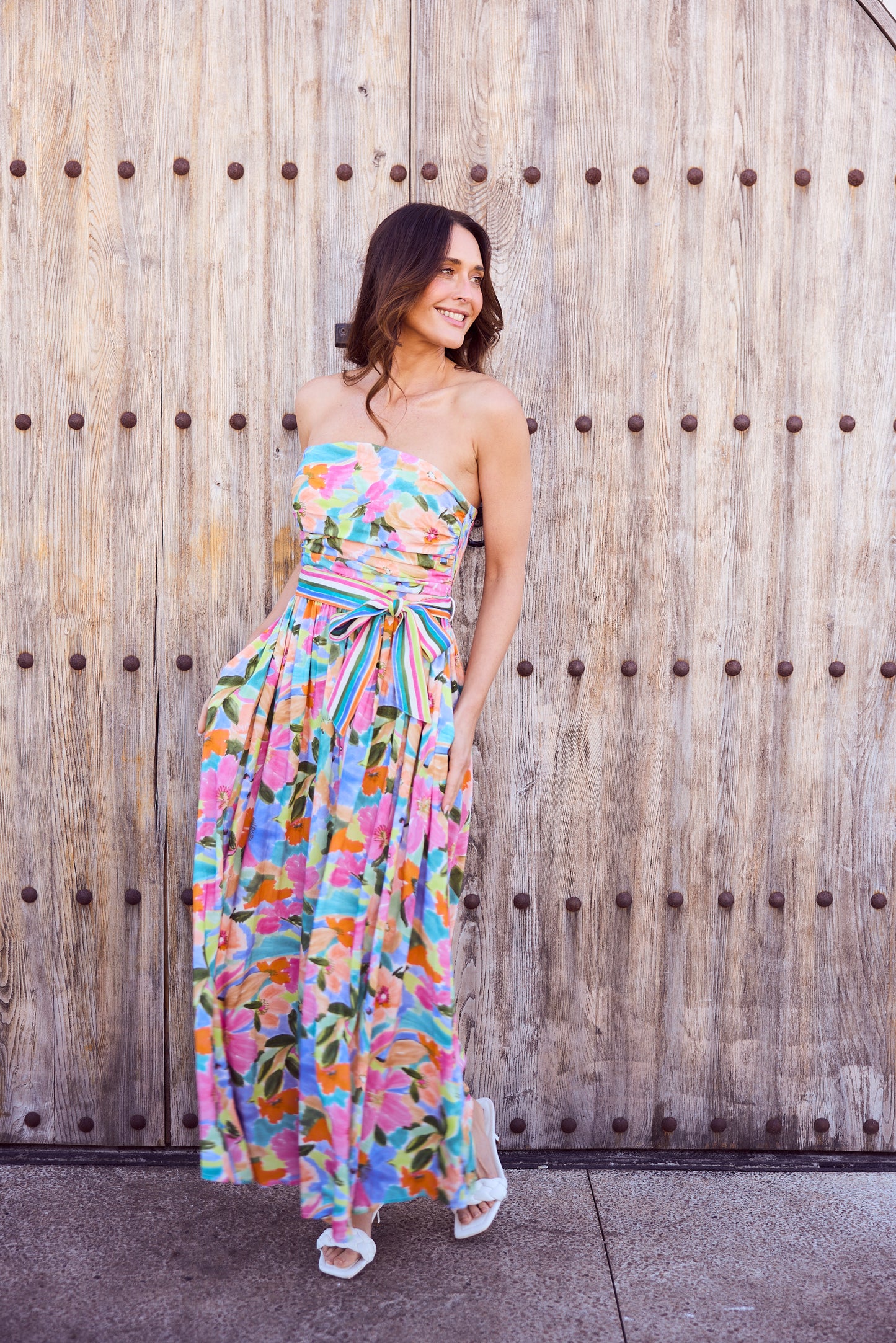 Avalon Dress- Electric Bloom