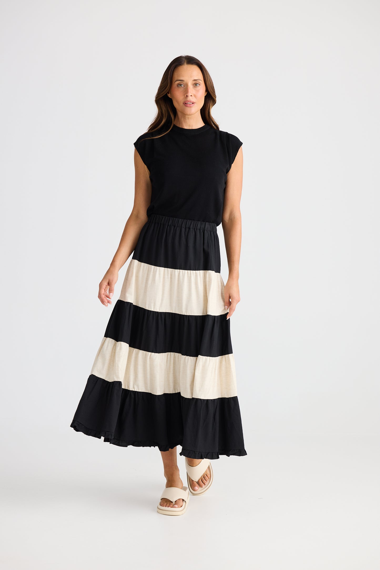 Wonderland Skirt - Black w/ Natural