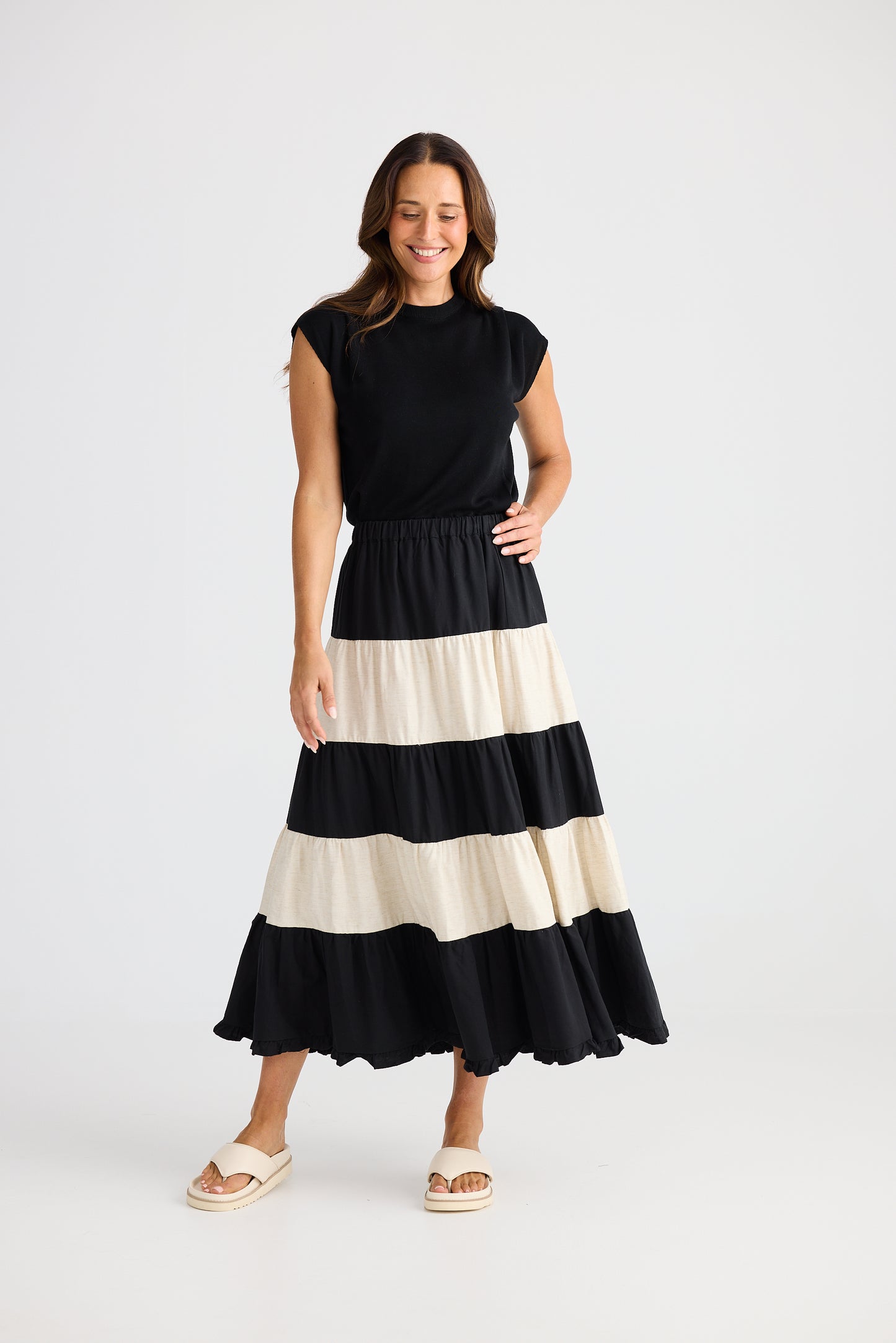 Wonderland Skirt - Black w/ Natural