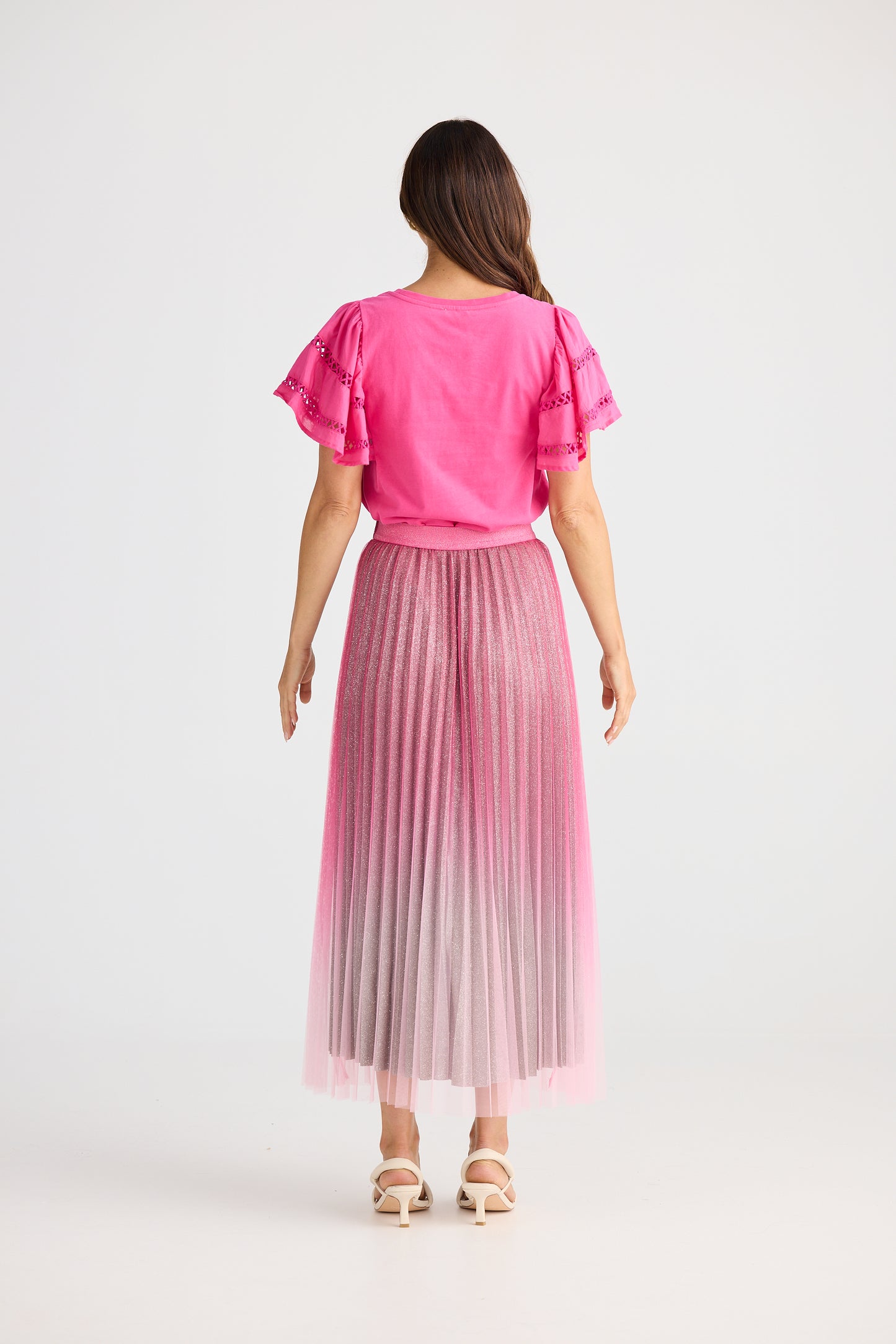 West End Skirt - Hot Pink Ombre