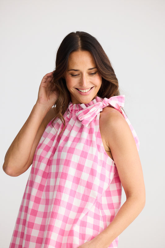 Soul Top - Pink Gingham