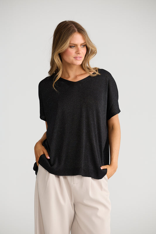 Radiance Knit Top - Black