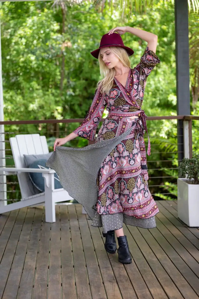 Evi Wrap Skirt Cienna - Hey Layla Boutique