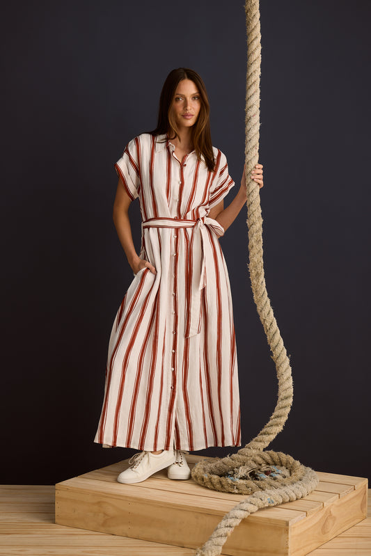Cordelia Dress - Drifter Stripe
