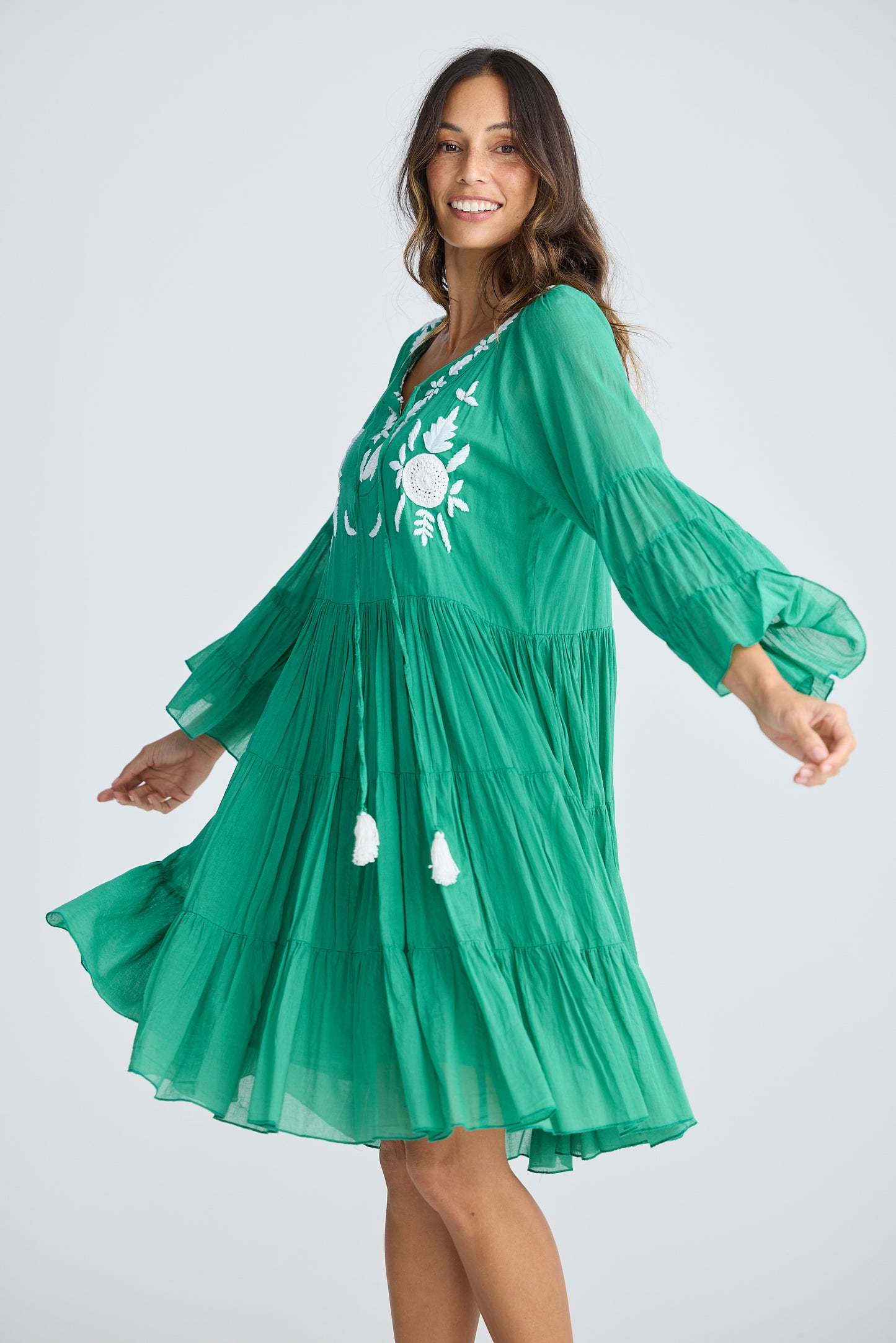 Jamaica Dress - Jade Green