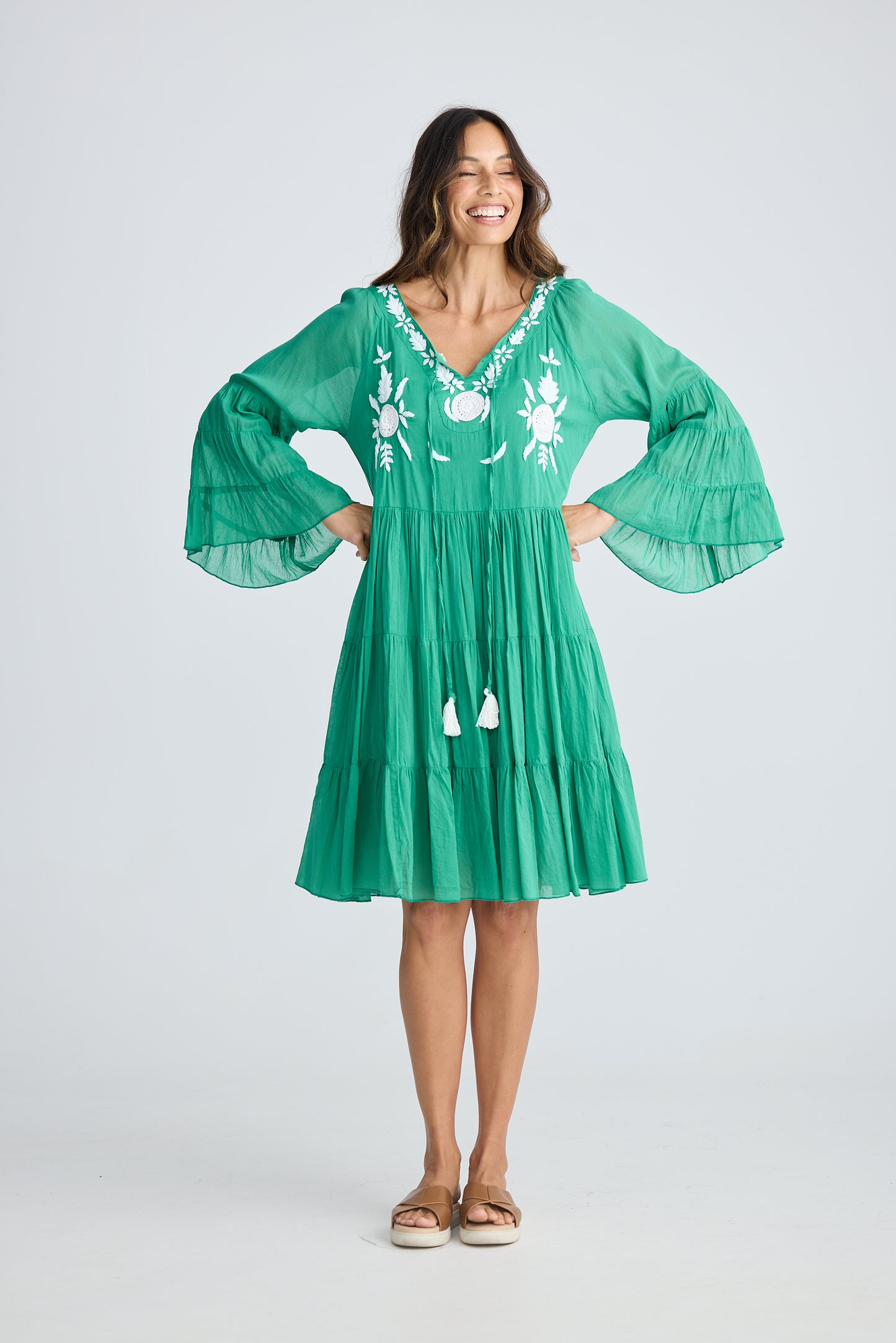 Jamaica Dress - Jade Green