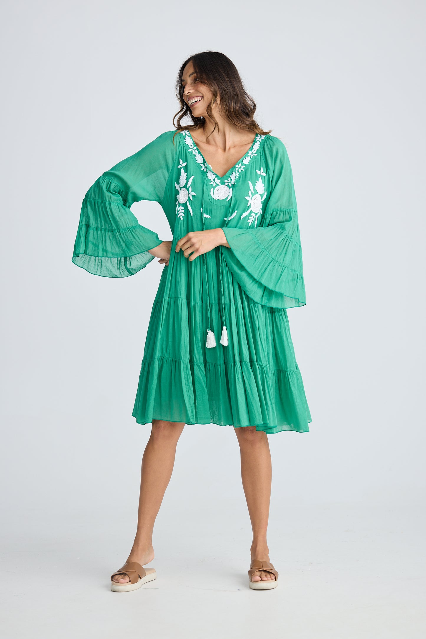 Jamaica Dress - Jade Green