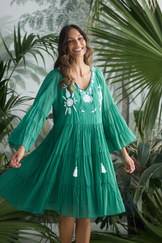 Jamaica Dress - Jade Green