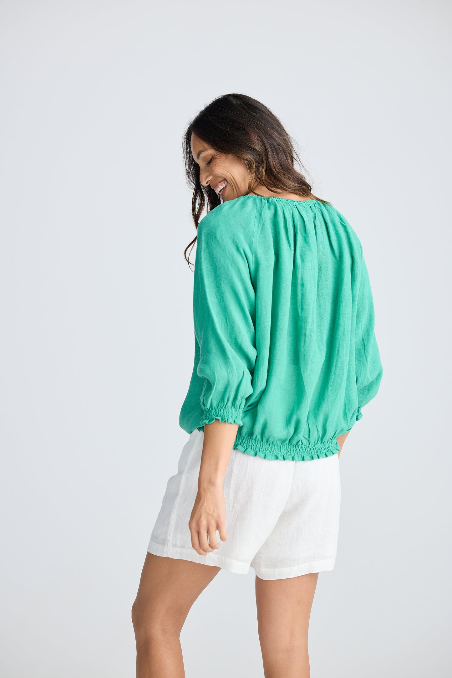 Seaside Top - Jade Green