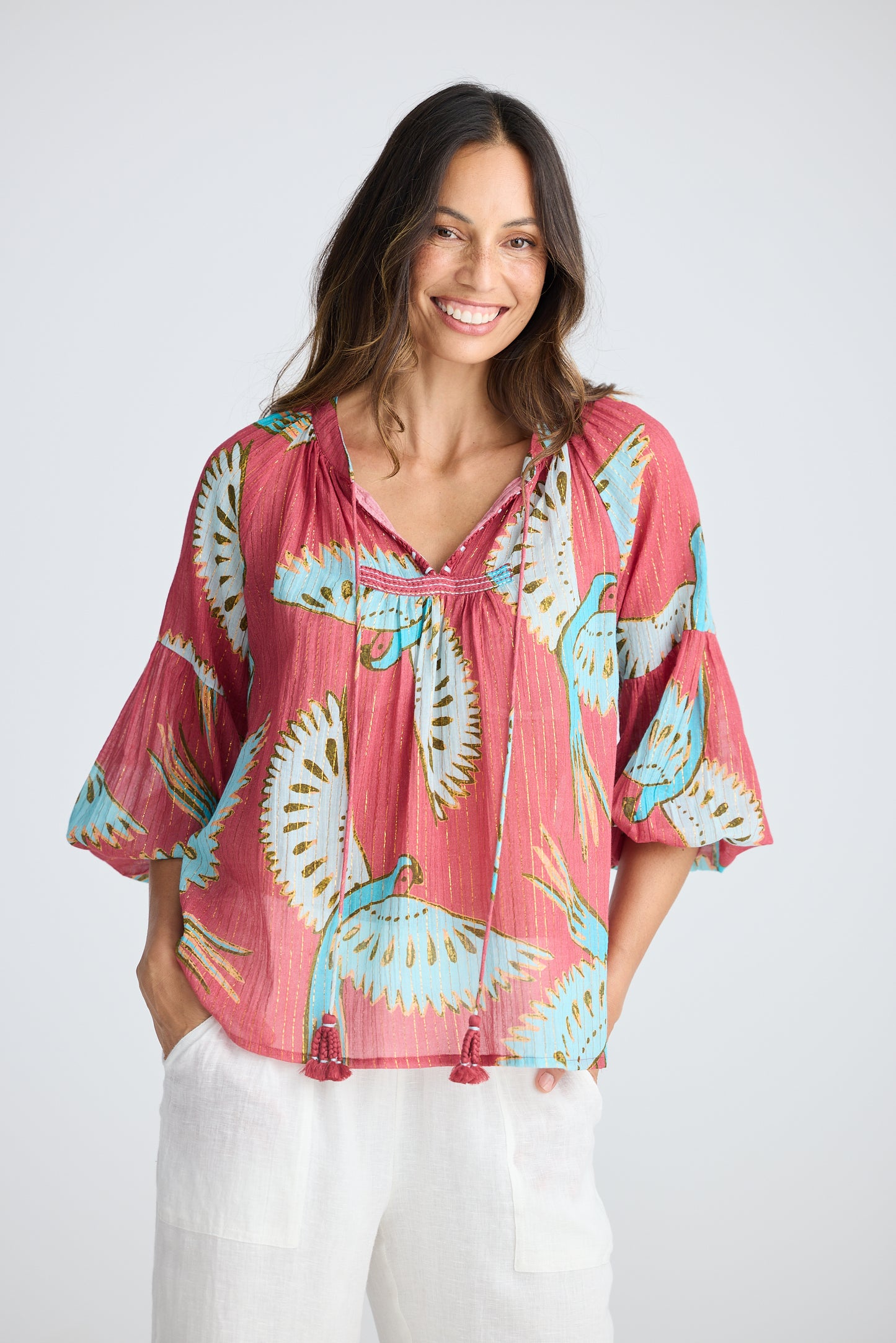 Lorrini Top - Red Macaw