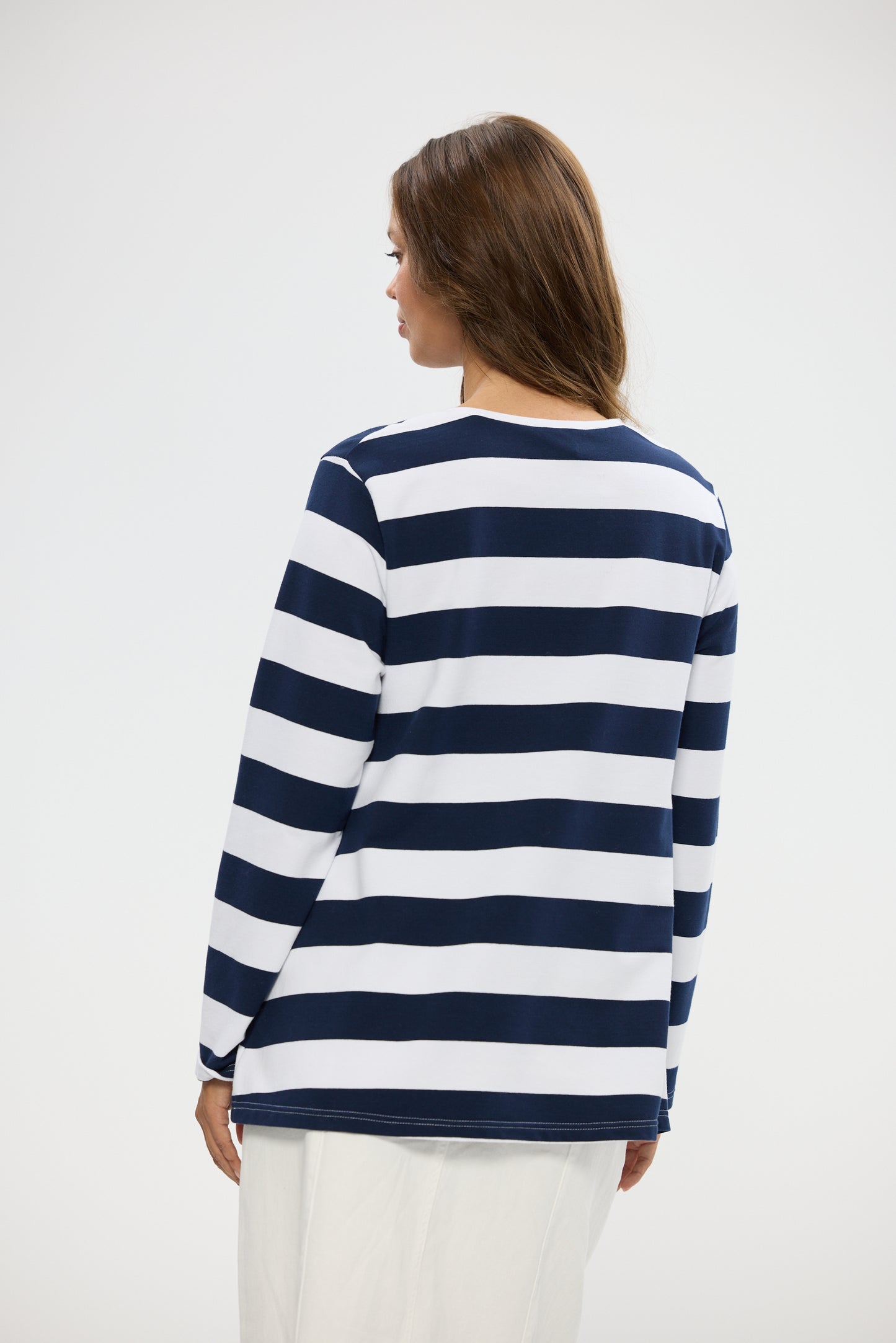 Roam Tee - Navy Stripe