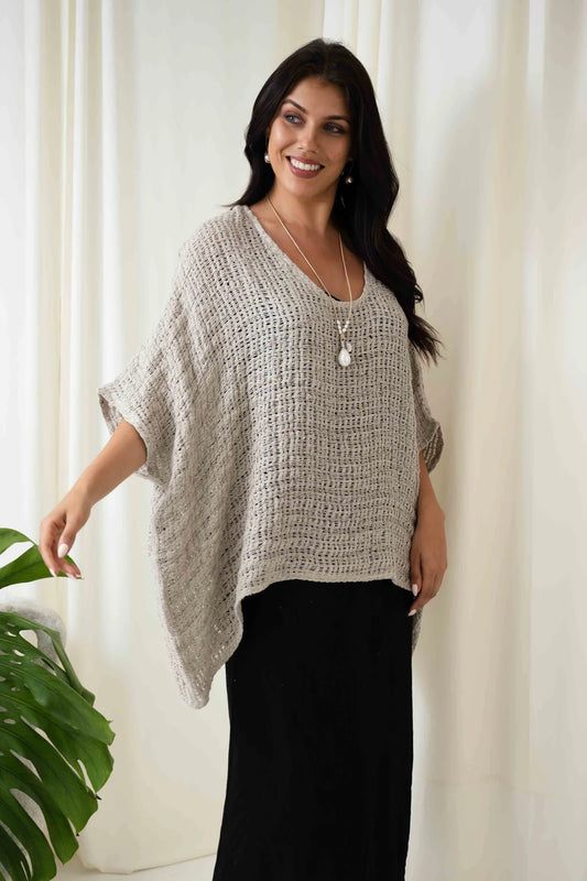 Carlos Oversized Top - Natural