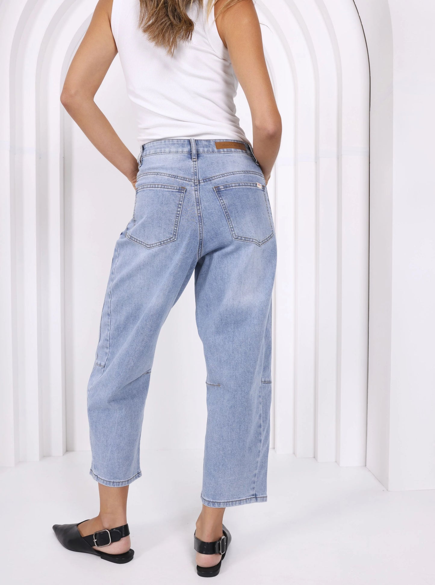 Toni Barrel Jeans - Light Blue