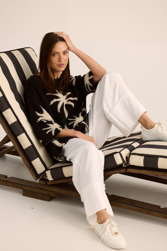 Palm Cove Knit - Black