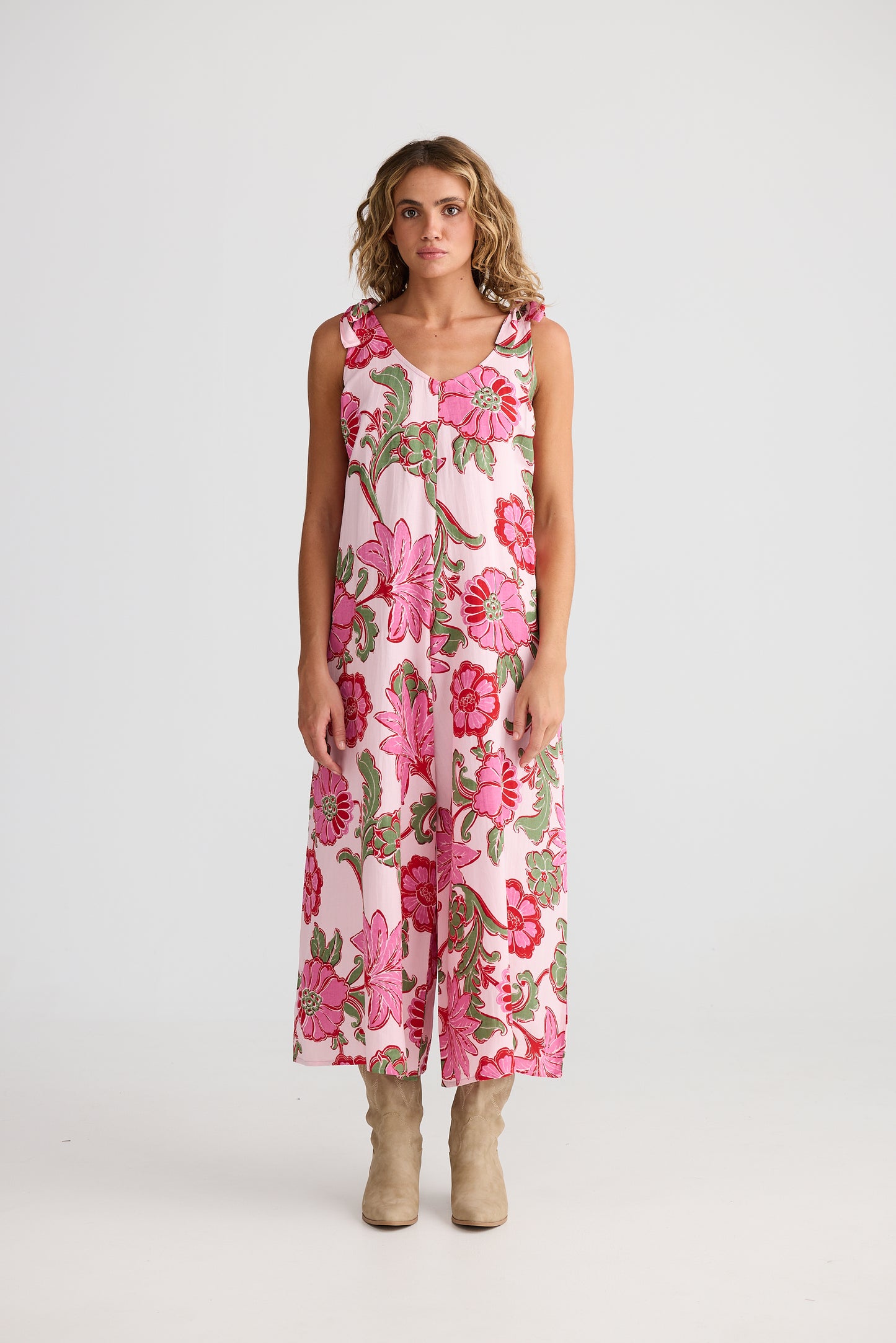 Temple Jumpsuit - Pink Ibiza
