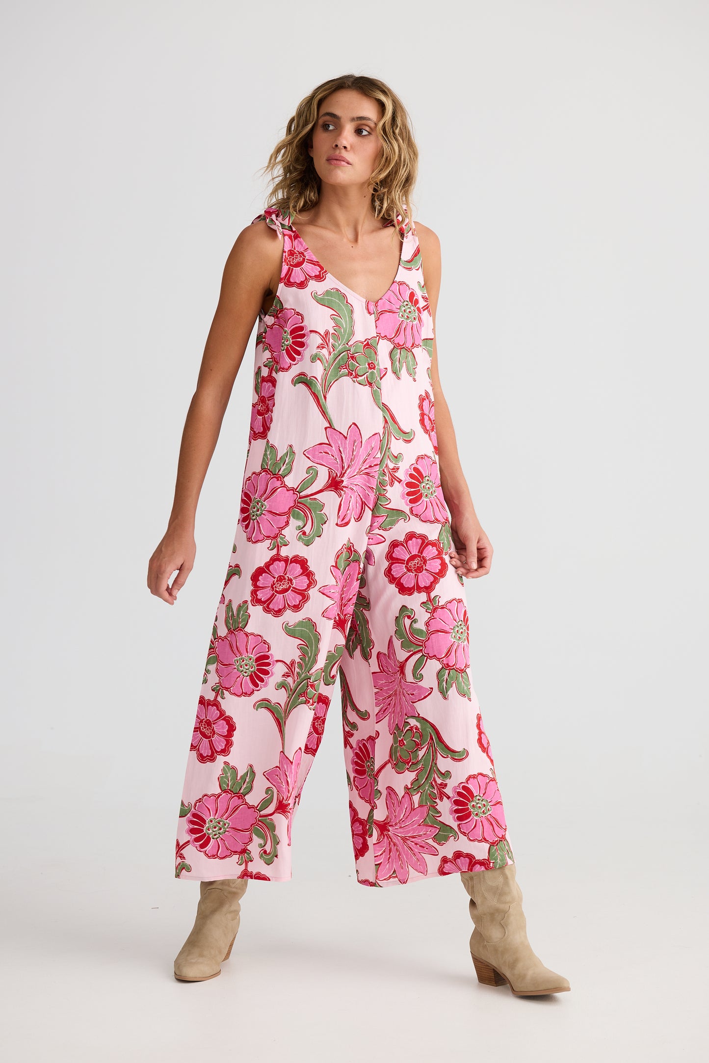 Temple Jumpsuit - Pink Ibiza
