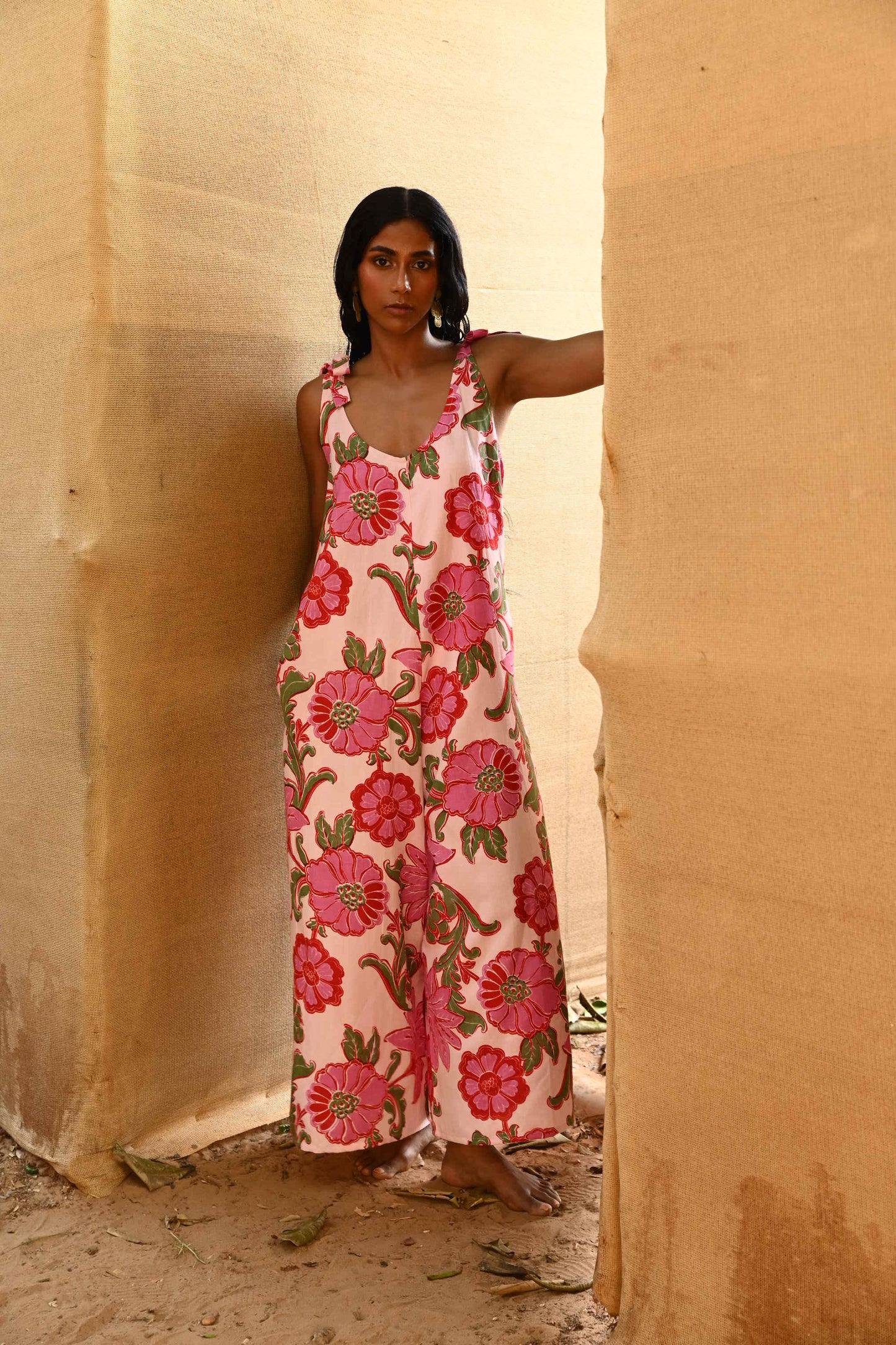 Temple Jumpsuit - Pink Ibiza