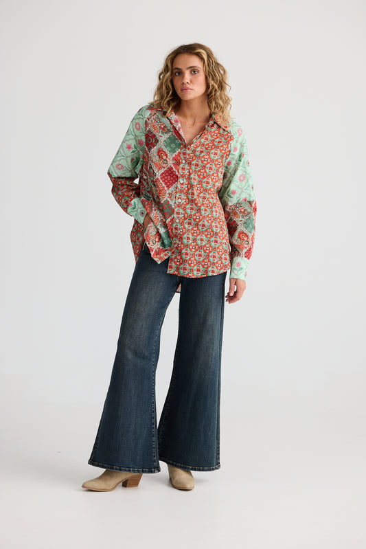 Firelight Shirt - Flora Mosaic