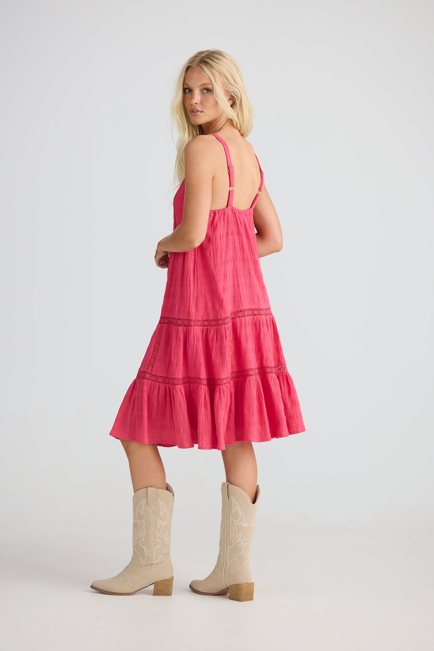 Aurora Mini Dress- Raspberry